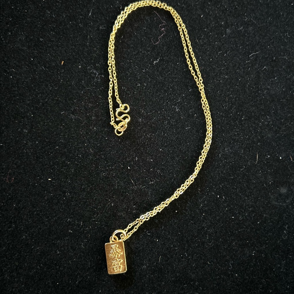 Gold Bar Fashion Necklace